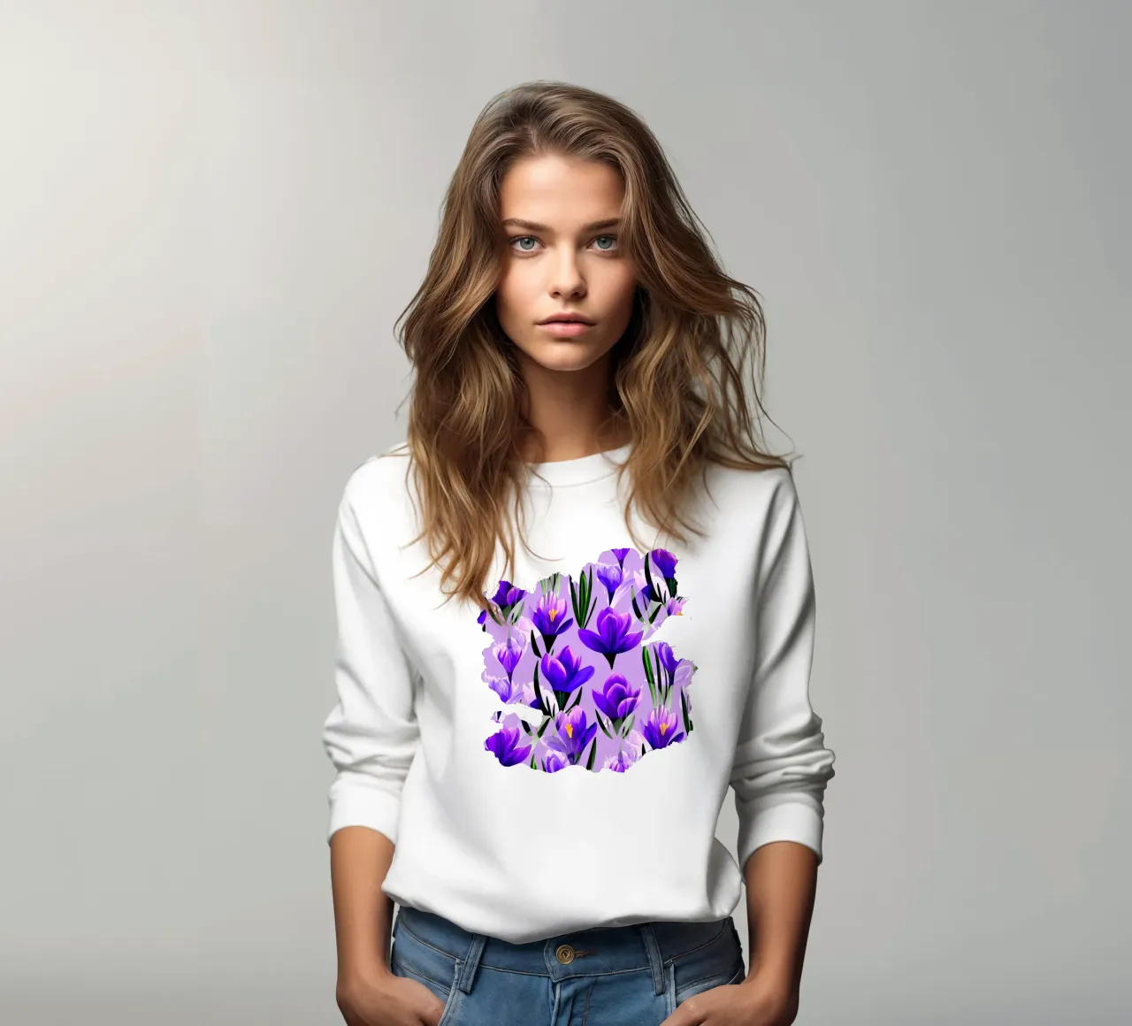Fiori di croco Lavanda felpa da SilverPegasus