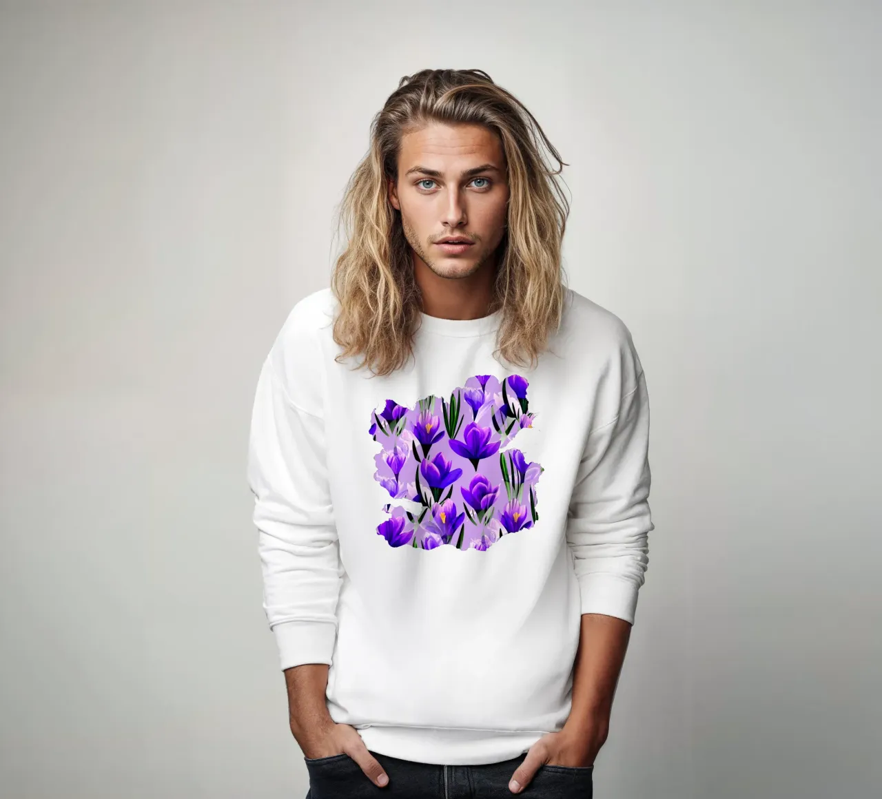 Fiori di croco Lavanda felpa da SilverPegasus