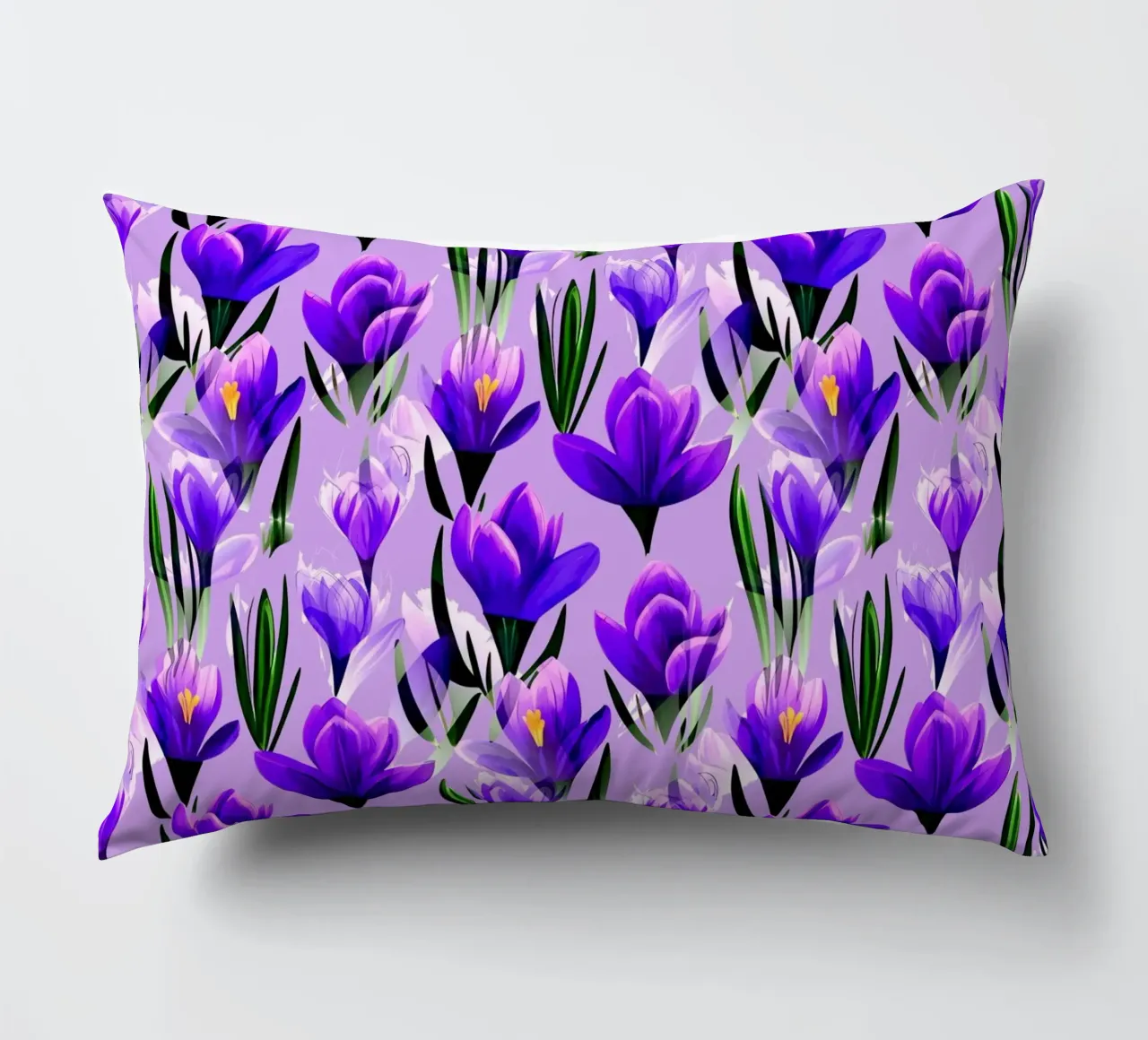 Fiori di croco Lavanda cuscino da SilverPegasus