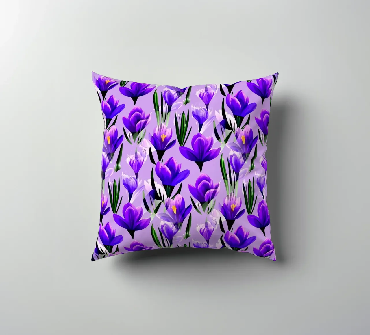Fiori di croco Lavanda cuscino da SilverPegasus
