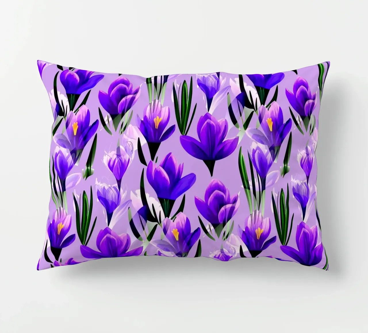 Fiori di croco Lavanda cuscino da SilverPegasus