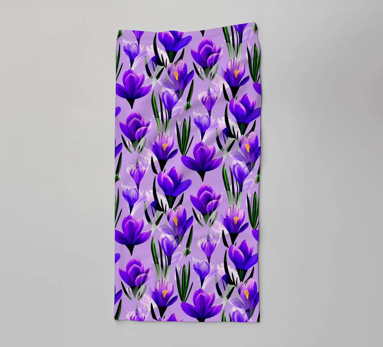 Fiori di croco Lavanda asciugamano da bagno da SilverPegasus