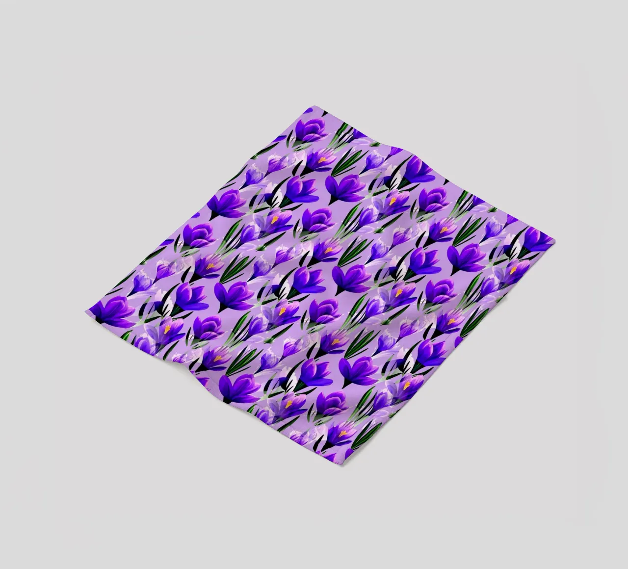 Fiori di croco Lavanda coperta in pile da SilverPegasus