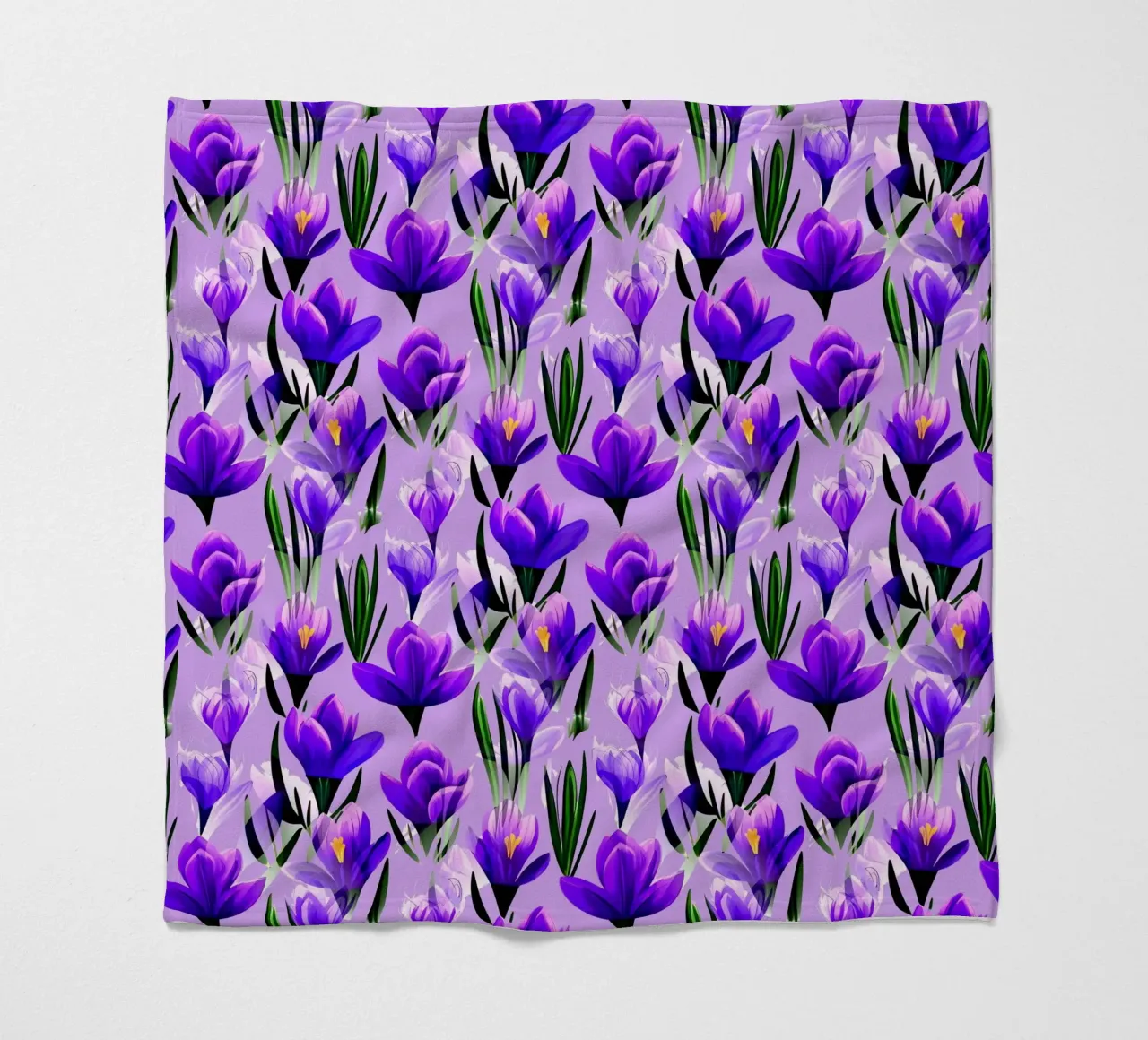 Fiori di croco Lavanda coperta in pile da SilverPegasus