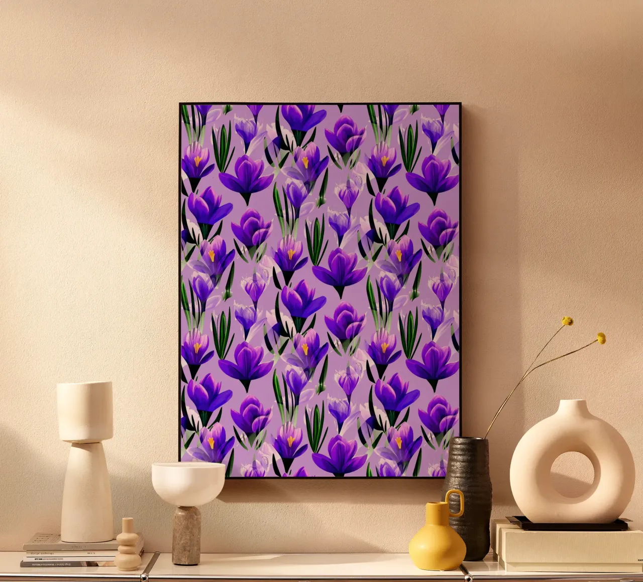 Fiori di croco Lavanda plexiglass da SilverPegasus
