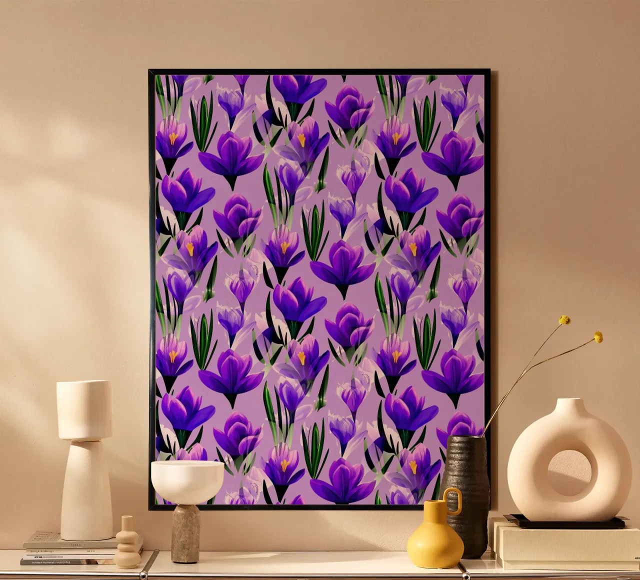 Fiori di croco Lavanda carta hahnemühle da SilverPegasus