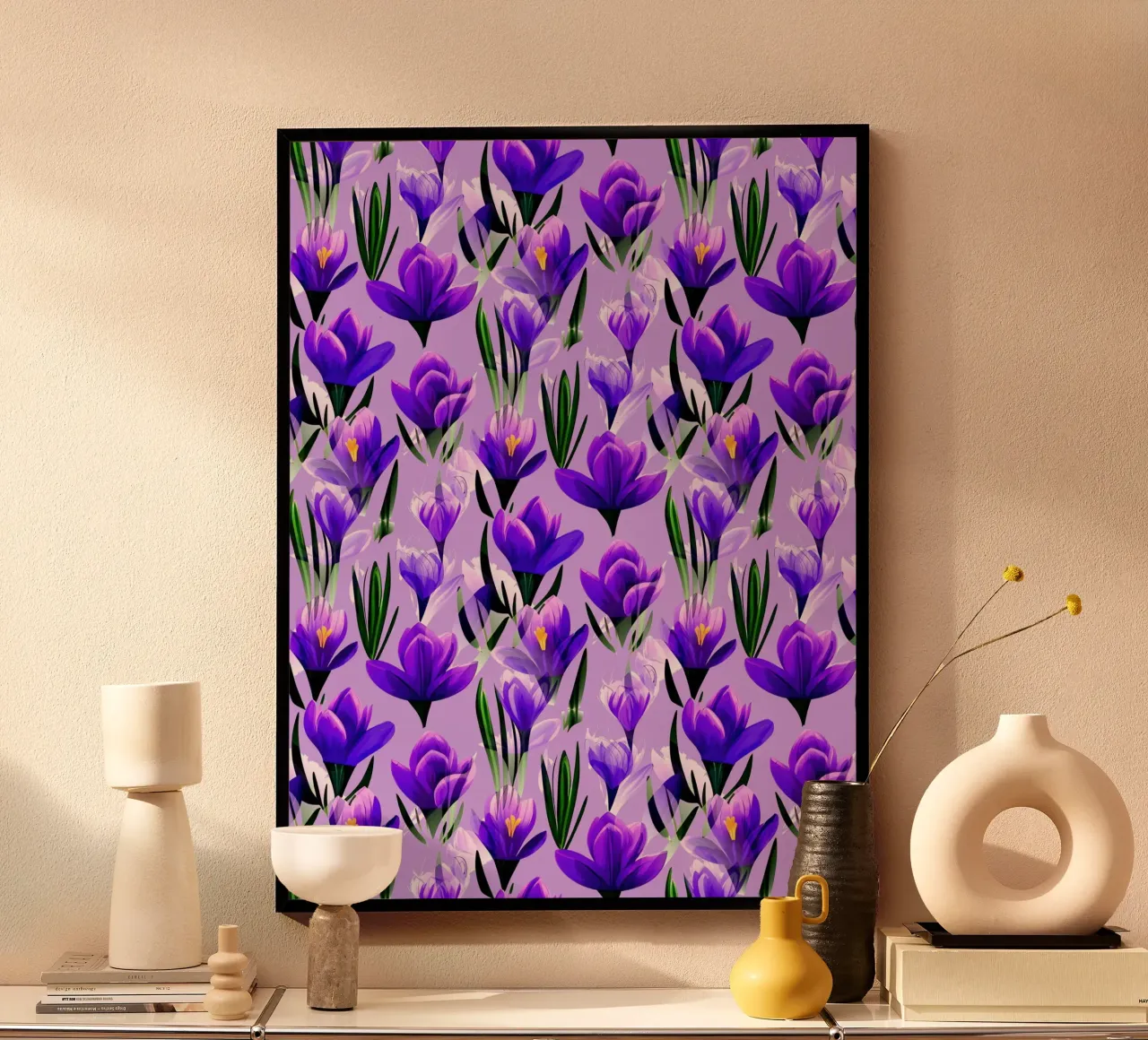 Fiori di croco Lavanda carta hahnemühle da SilverPegasus