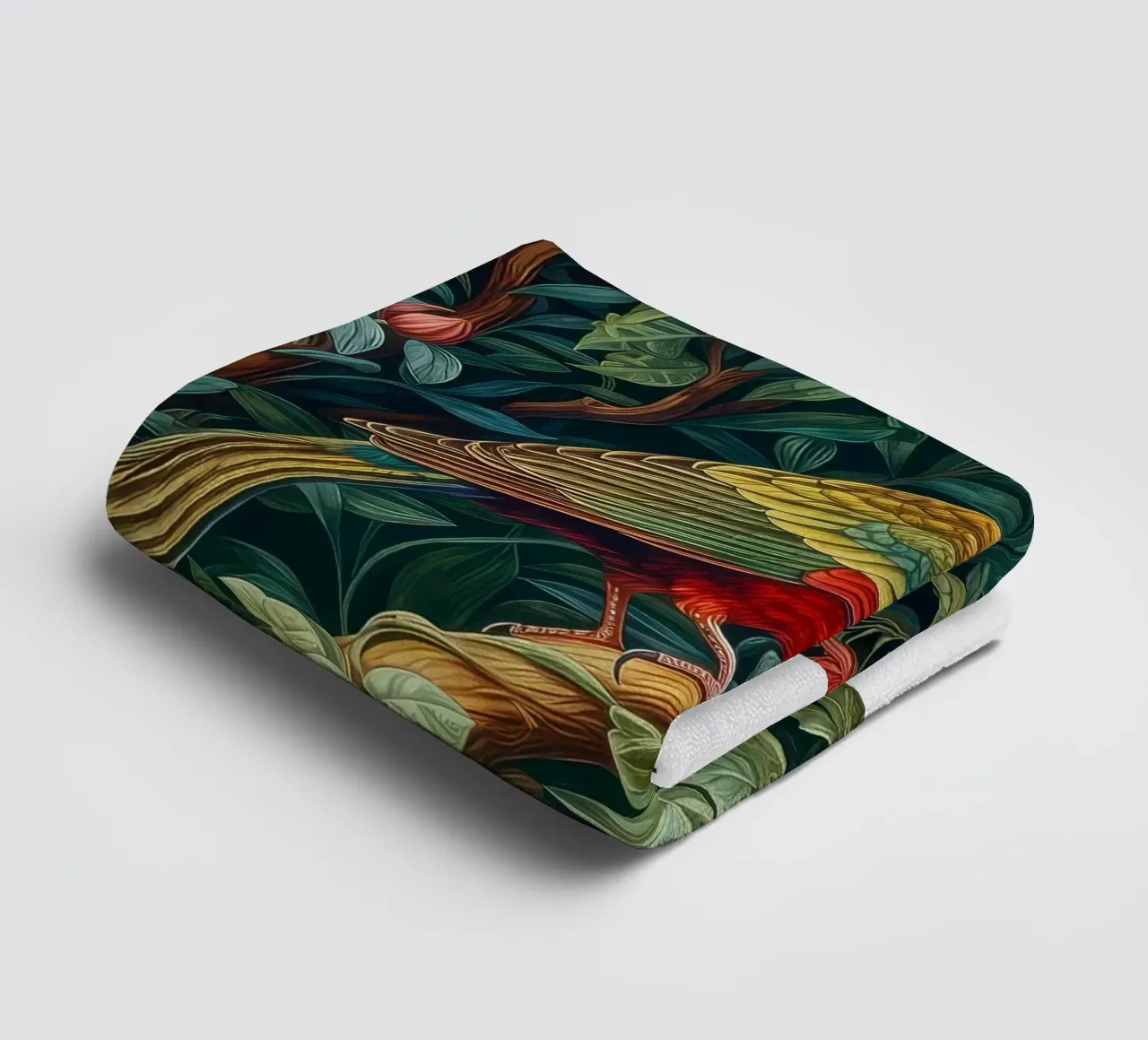 william morris - vogel mit blühendem baum Handtuch von Art Crew Kbm