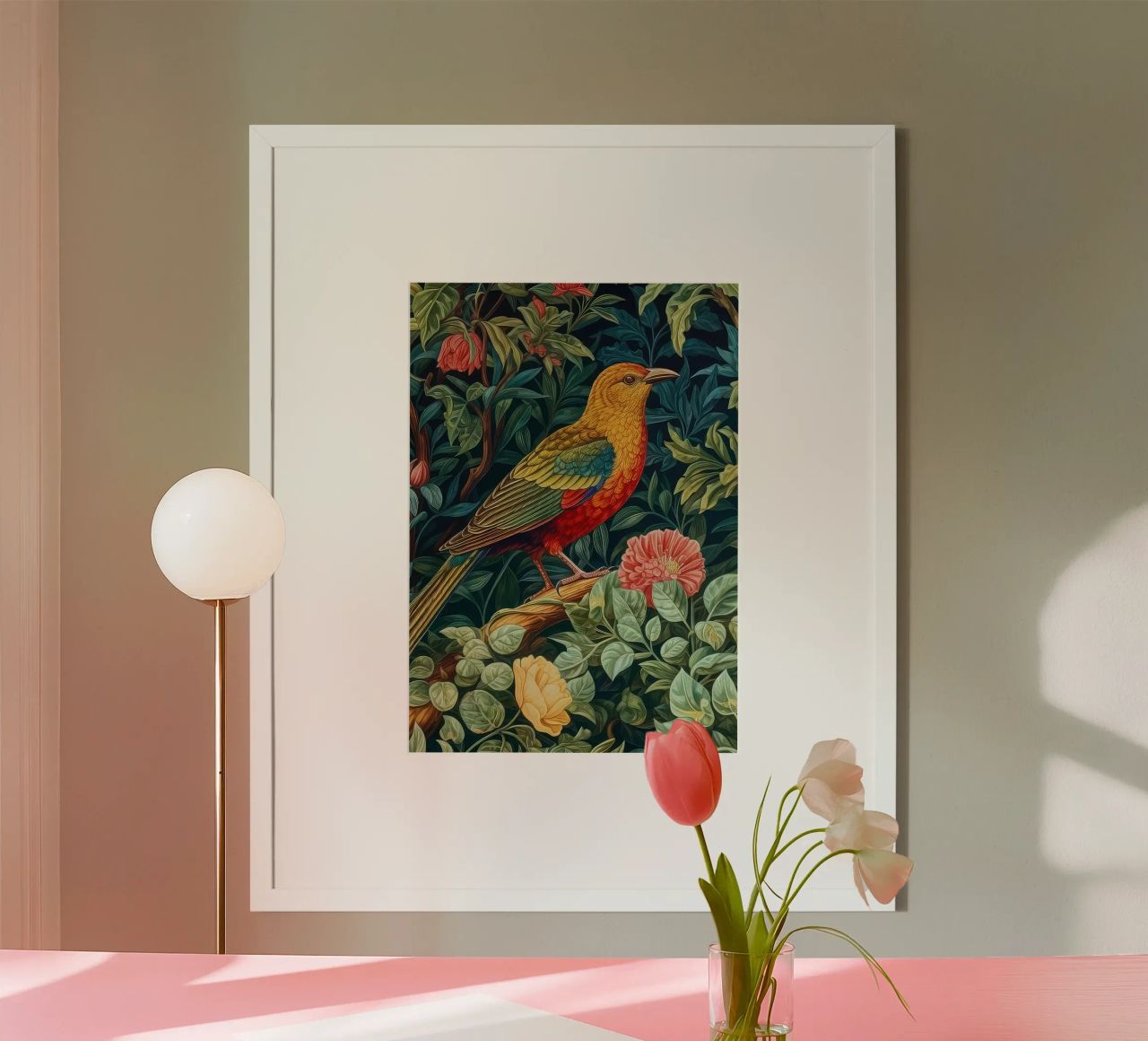william morris - bird with flowering tree poster by Art Crew Kbm