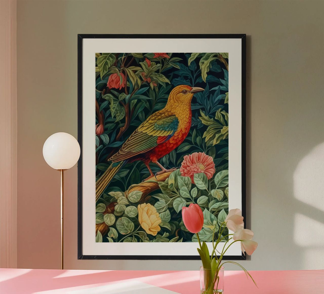 william morris - bird with flowering tree poster by Art Crew Kbm