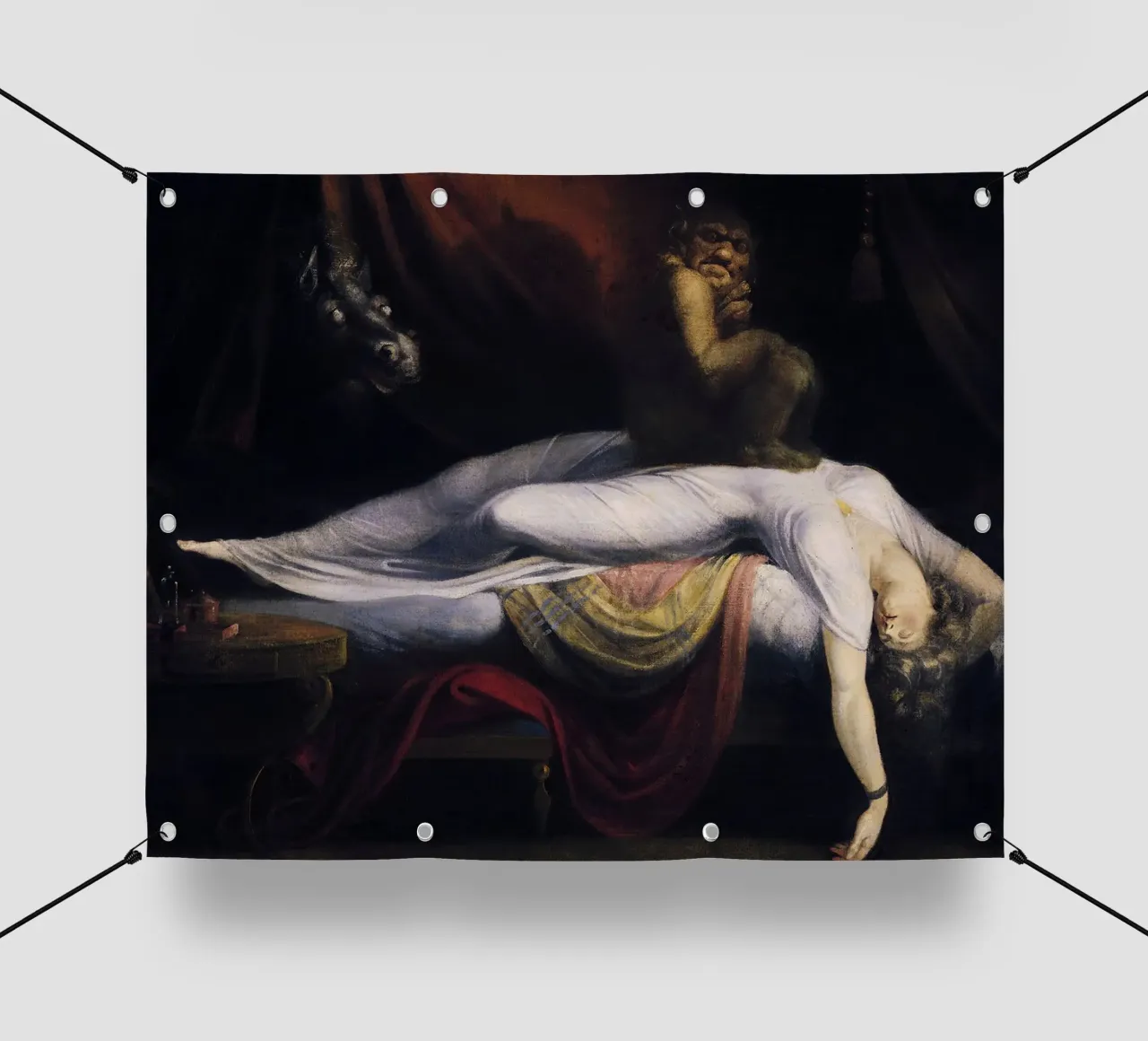 John Henry Fuseli - L'incubo (1781) telo in pvc da Wirla