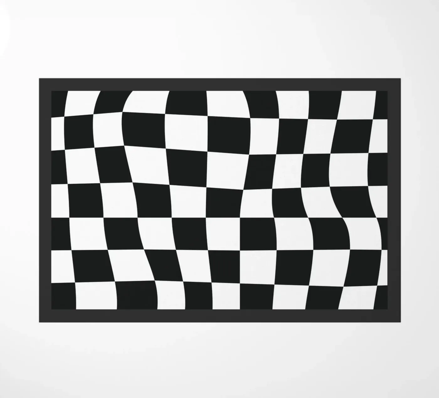 Distorted Chess Pattern Fußmatte von Paigaam Studio
