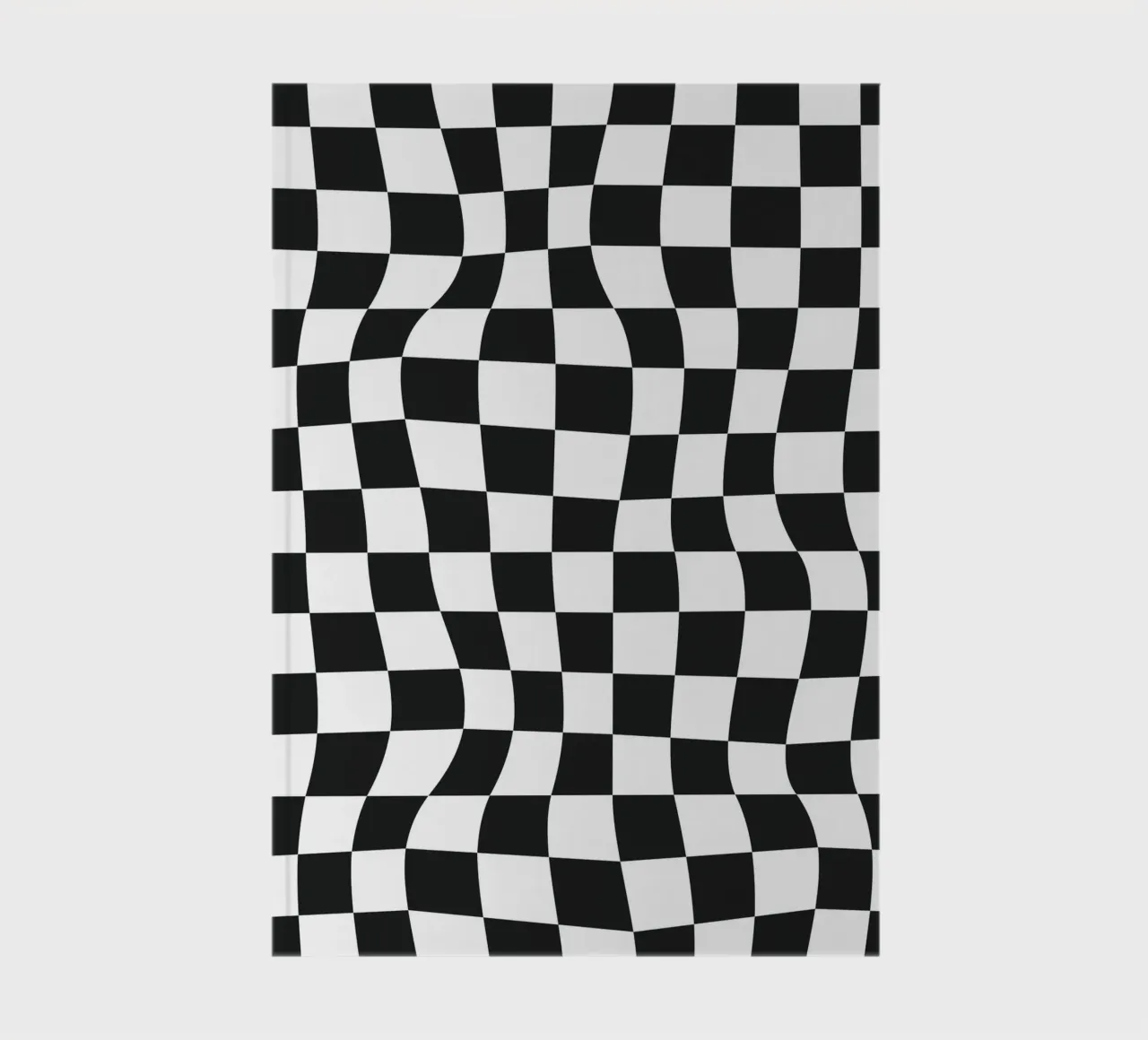 Distorted Chess Pattern notebook by Paigaam Studio