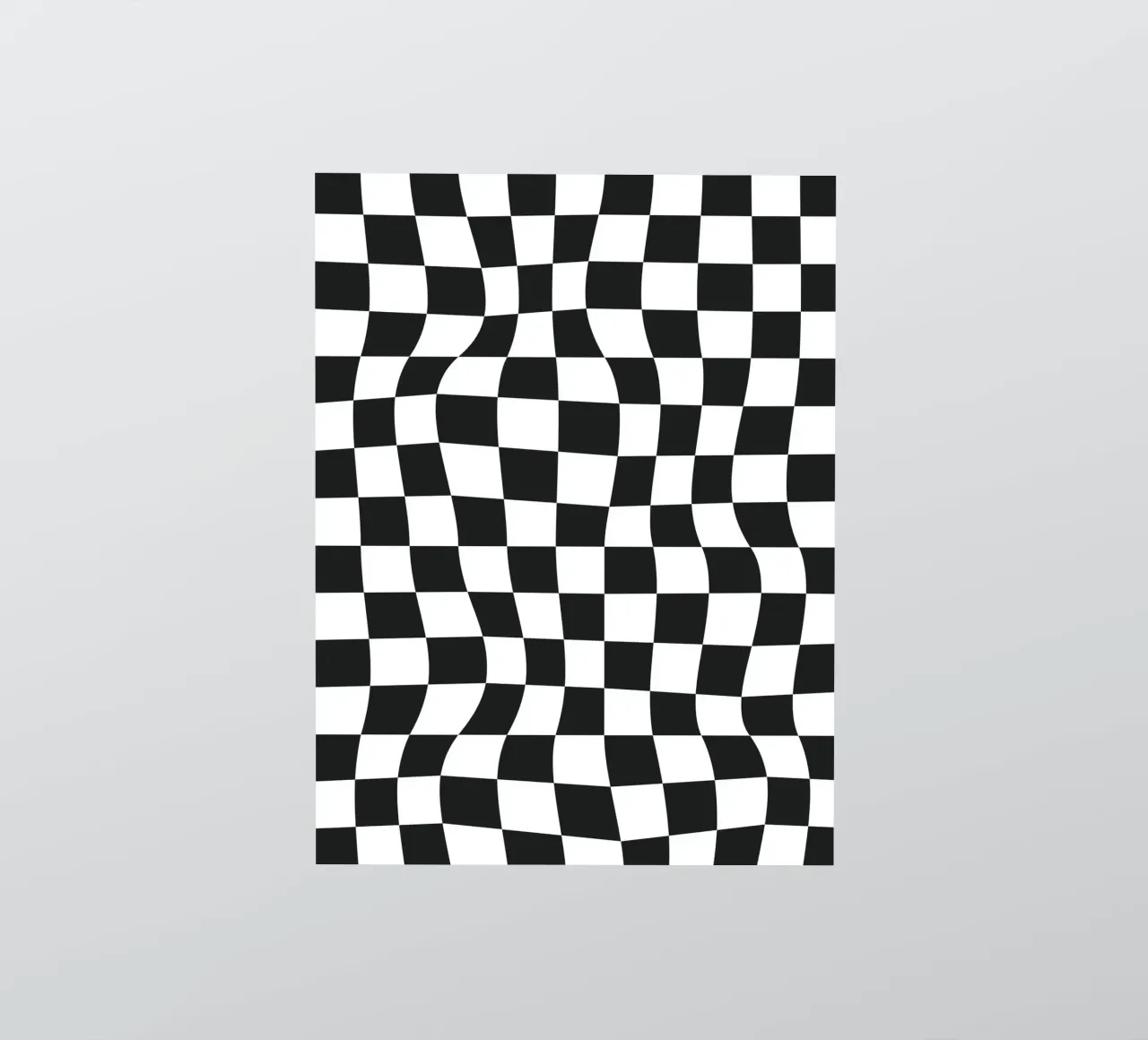 Distorted Chess Pattern sticker by Paigaam Studio
