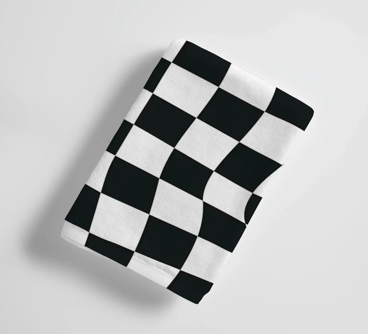 Schema degli scacchi distorto asciugamano da bagno da Paigaam Studio