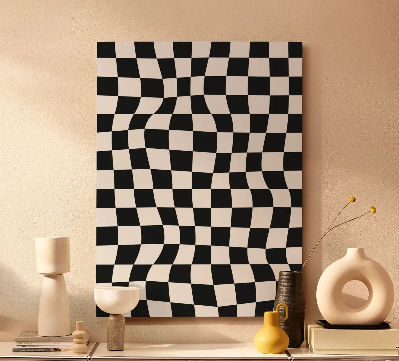 Distorted Chess Pattern forex plate by Paigaam Studio