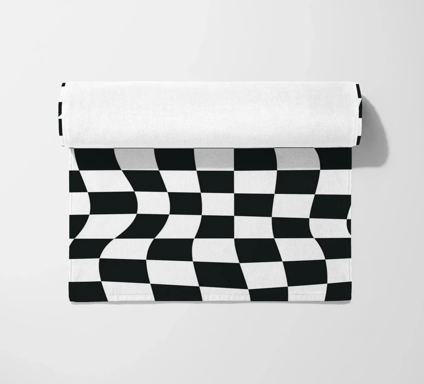 Vervormd schaakpatroon strandhanddoek van Paigaam Studio
