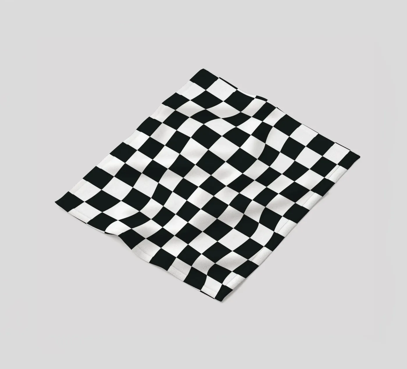 Distorted Chess Pattern Fleecedecke von Paigaam Studio