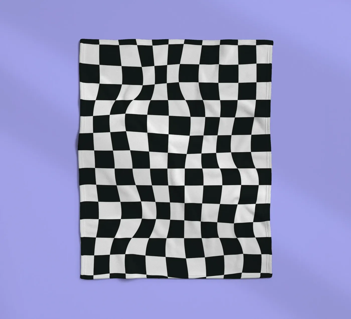 Distorted Chess Pattern Fleecedecke von Paigaam Studio