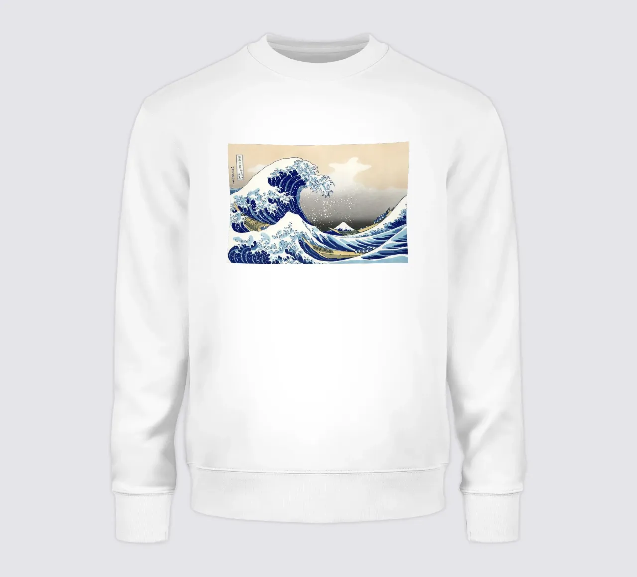 Hokusai - The Great Wave of Kanagawa felpa da apoloprints