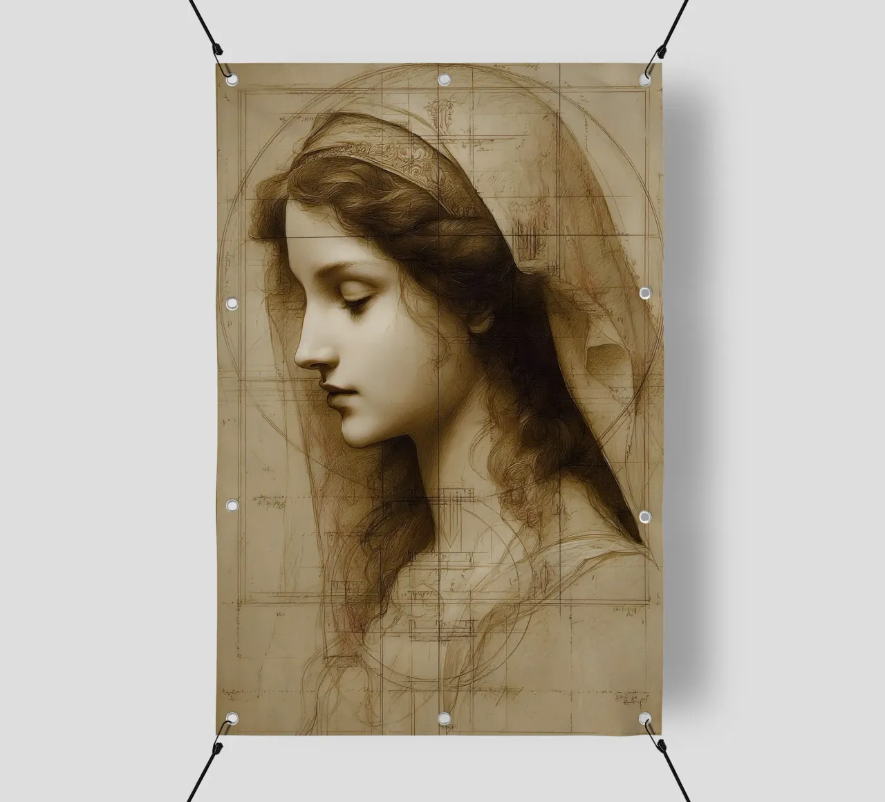 Da Vincis Scetch telo in pvc da M-Ulrich-Digital Art