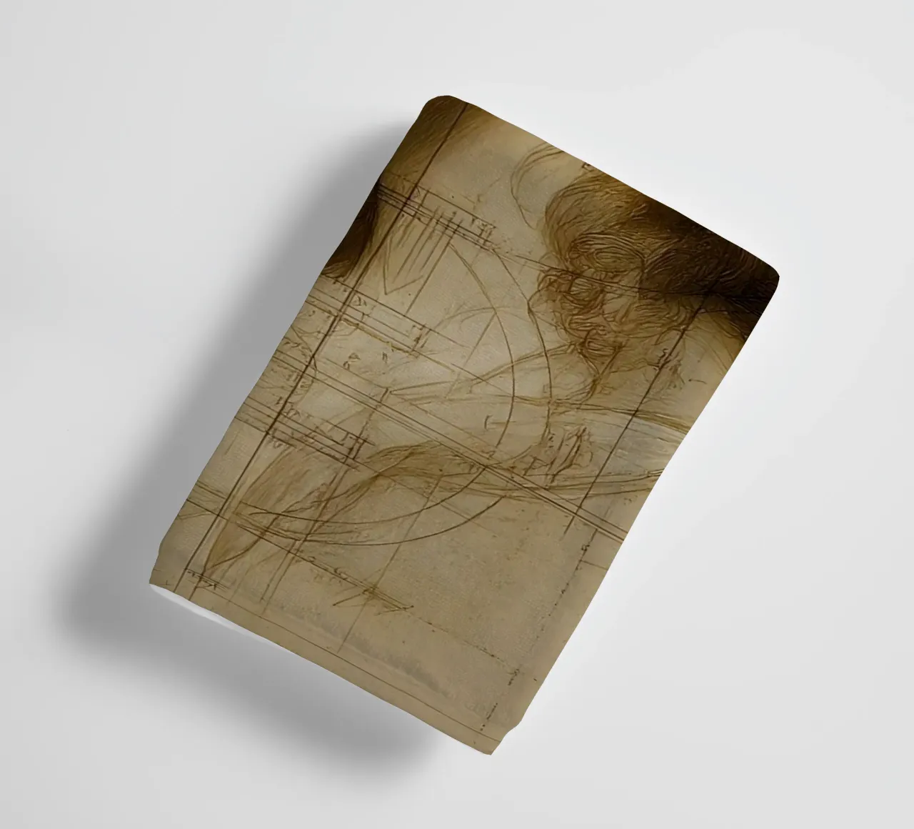 Da Vincis Scetch asciugamano da bagno da M-Ulrich-Digital Art