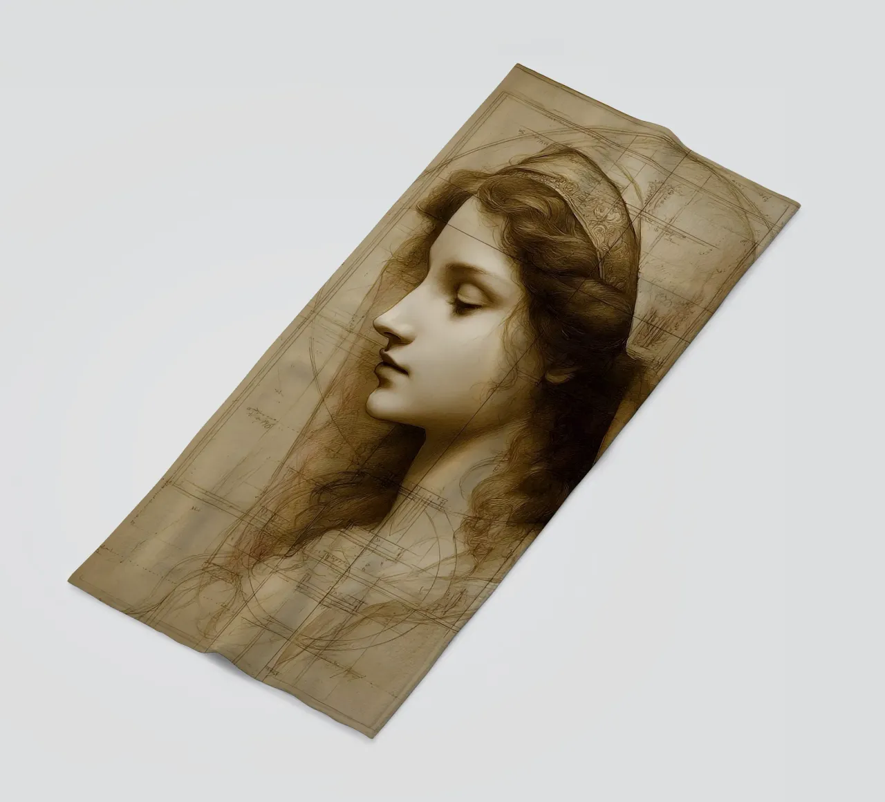 Da Vincis Scetch telo mare da M-Ulrich-Digital Art