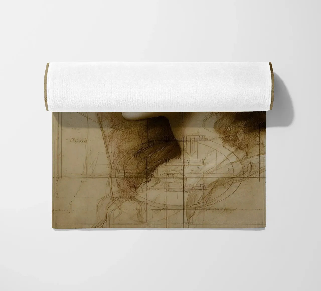 Da Vincis Scetch telo mare da M-Ulrich-Digital Art