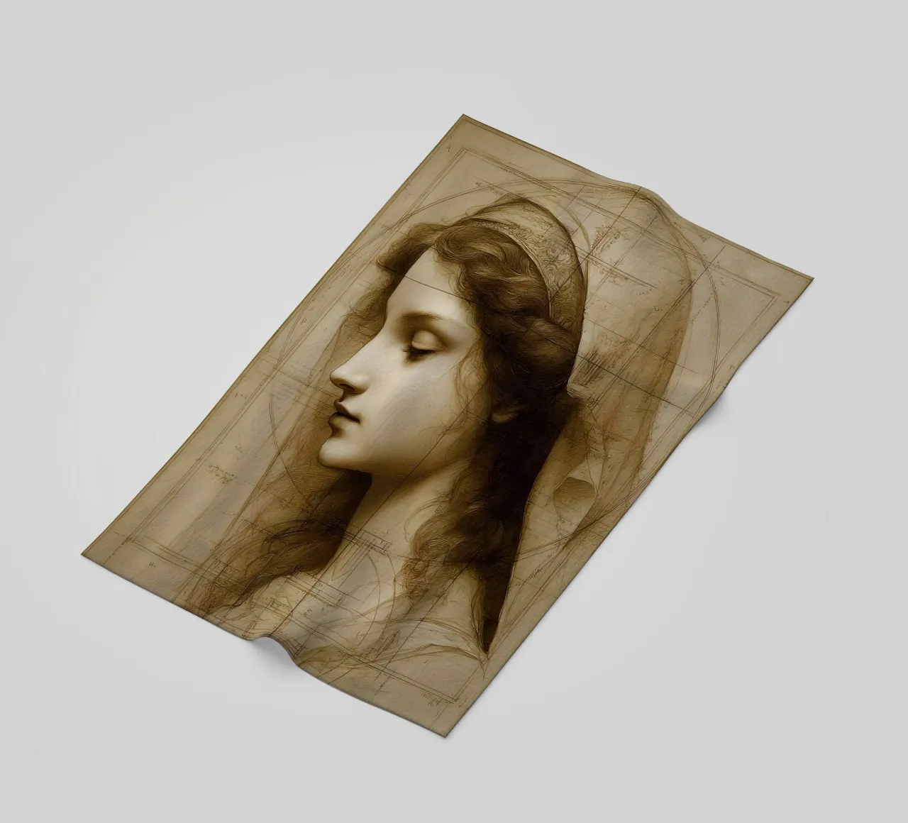 Da Vincis Scetch telo mare da M-Ulrich-Digital Art