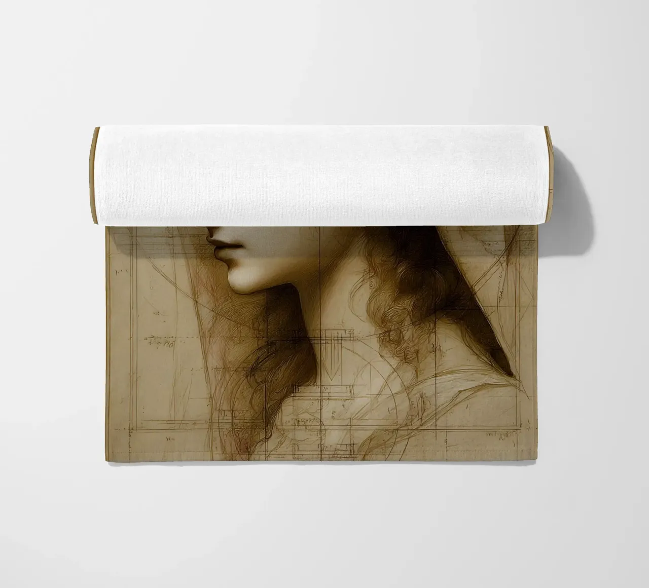 Da Vincis Scetch telo mare da M-Ulrich-Digital Art