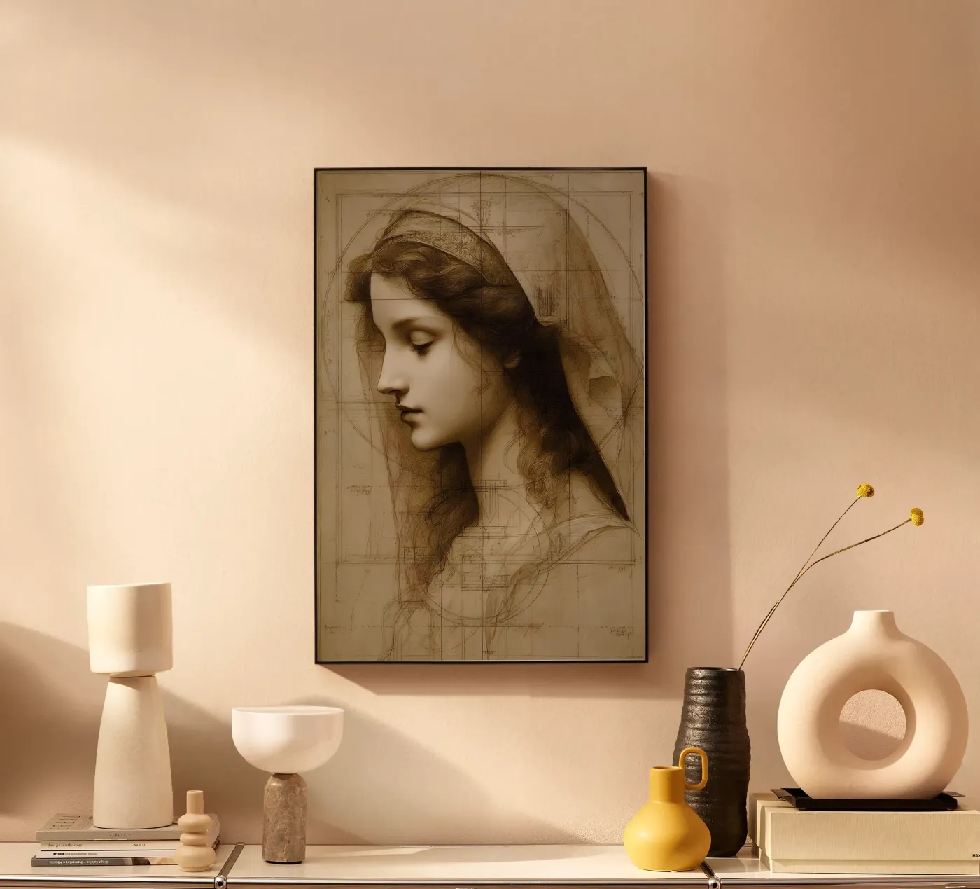 Da Vincis Scetch Acryl-Glas von M-Ulrich-Digital Art