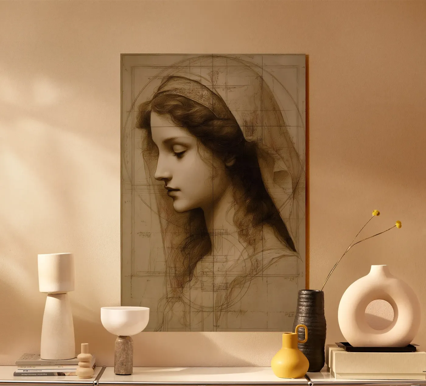 Da Vincis Scetch Acryl-Glas von M-Ulrich-Digital Art