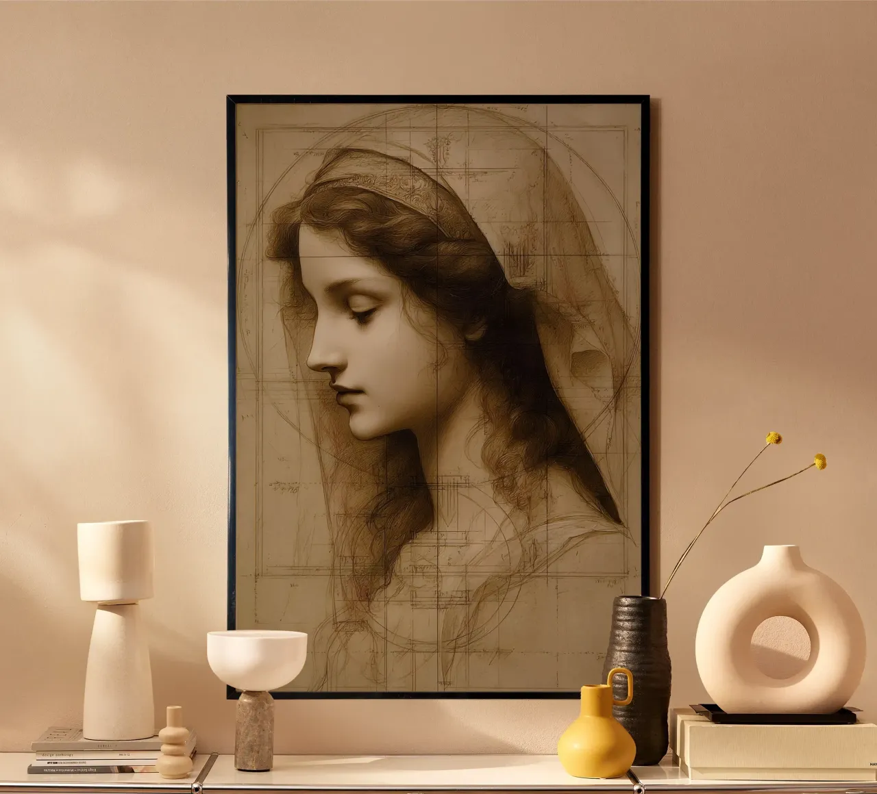 Da Vincis Scetch poster da M-Ulrich-Digital Art