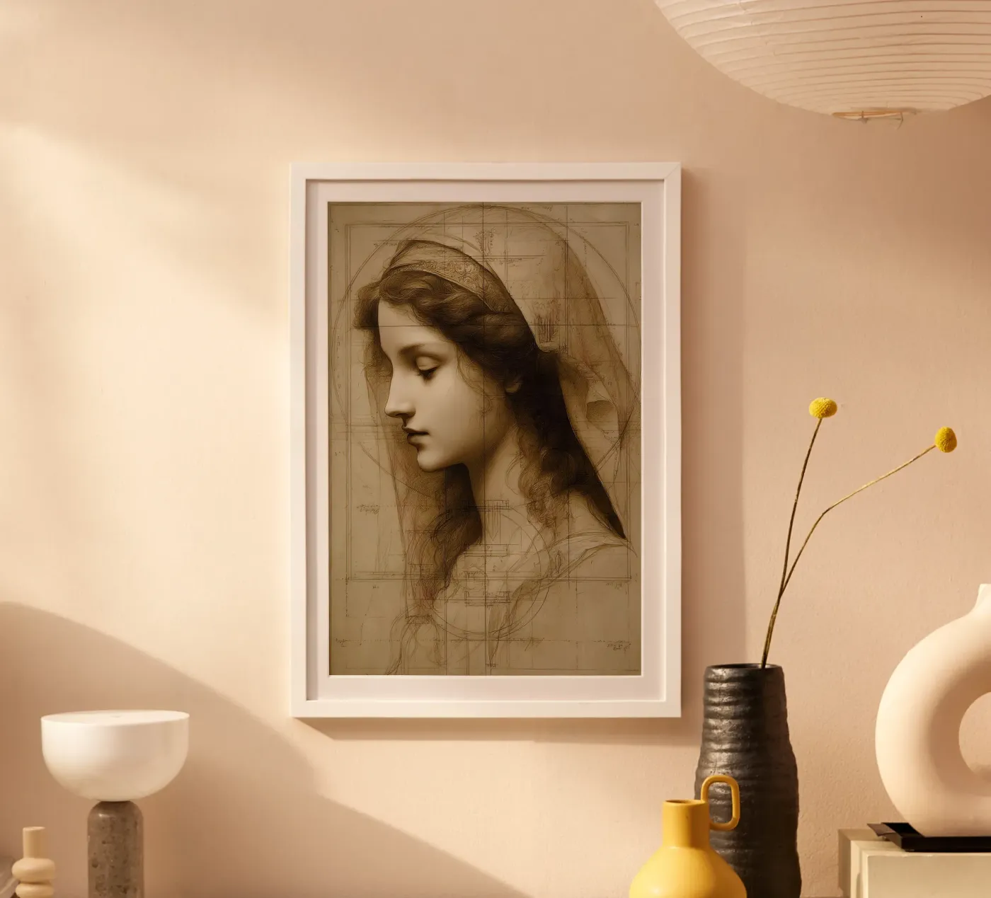 Da Vincis Scetch poster da M-Ulrich-Digital Art