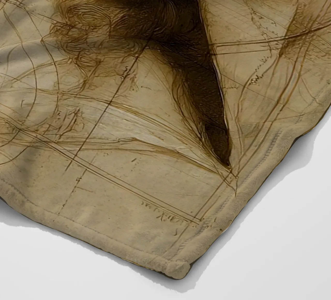 Da Vincis Scetch coperta in pile da M-Ulrich-Digital Art