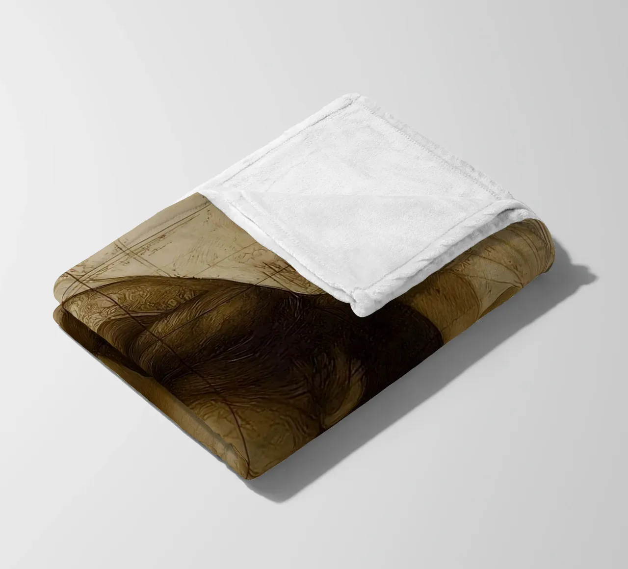 Da Vincis Scetch coperta in pile da M-Ulrich-Digital Art