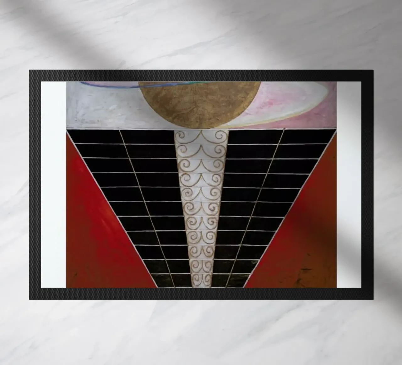 Hilma af Klint - Altarpiece, No. 2 II deurmat van Vintage by JUNIQE