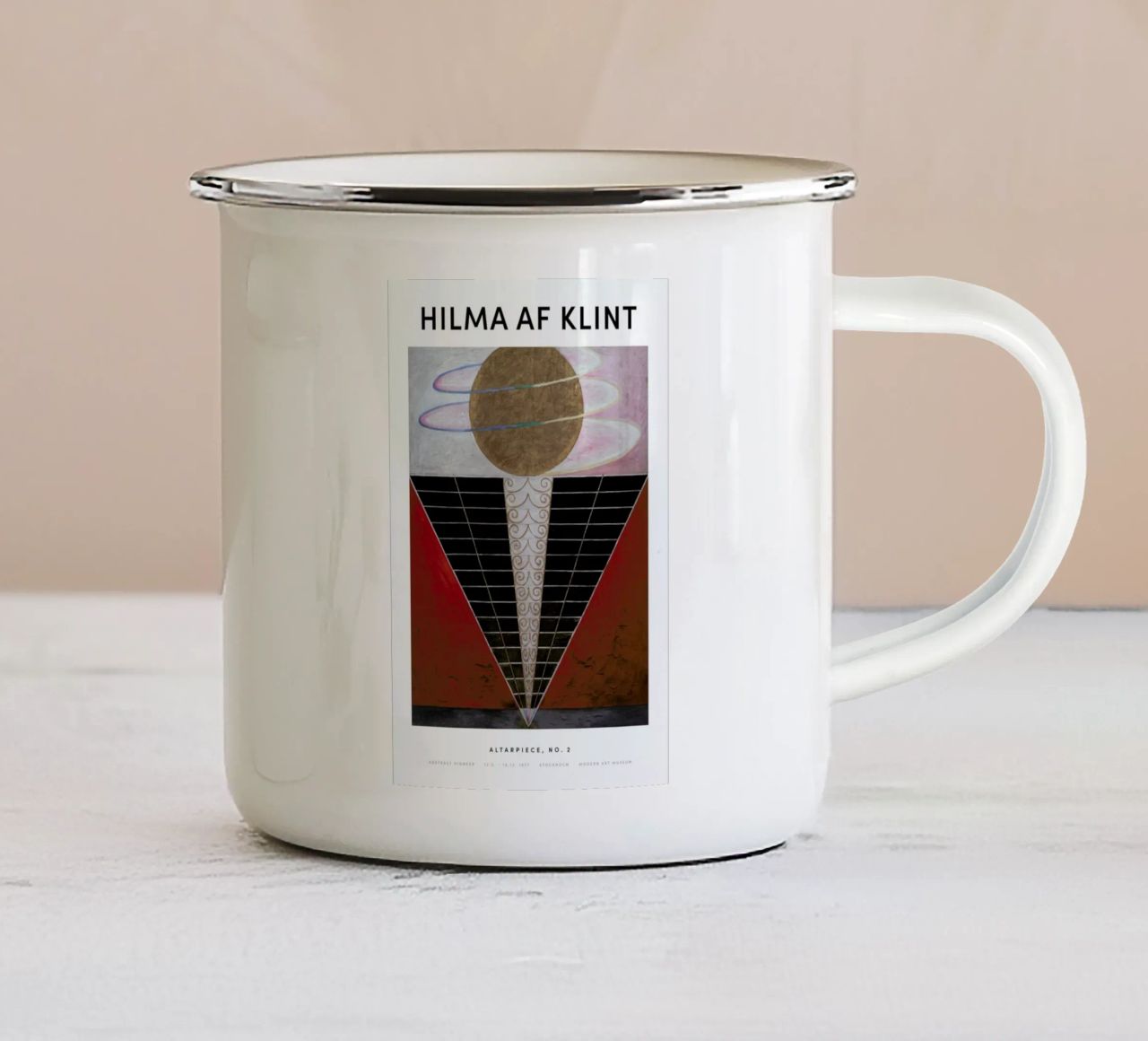 Hilma af Klint - Altarpiece, No. 2 II tazza in smalto da Vintage by JUNIQE