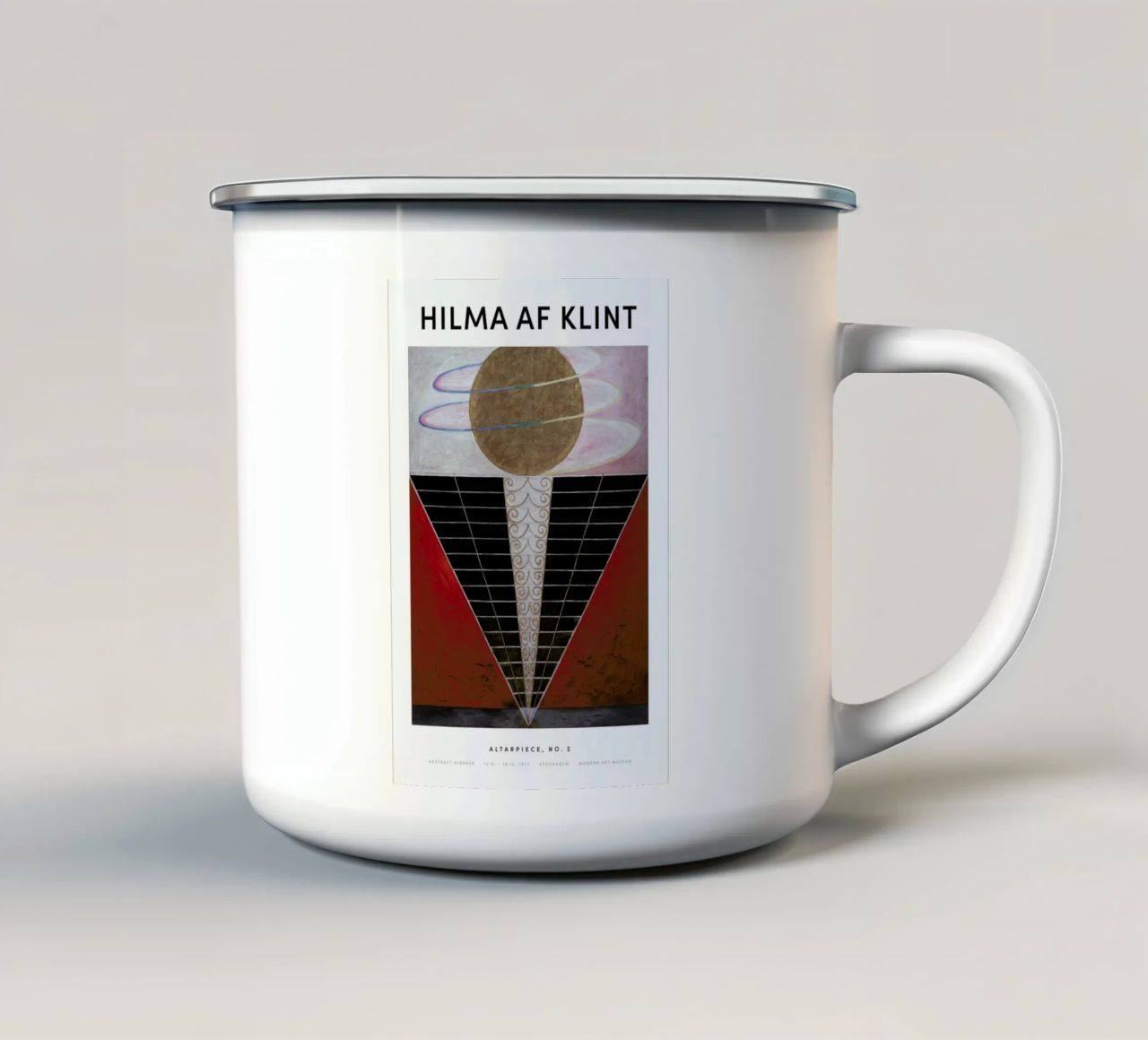 Hilma af Klint - Altarpiece, No. 2 II tazza in smalto da Vintage by JUNIQE