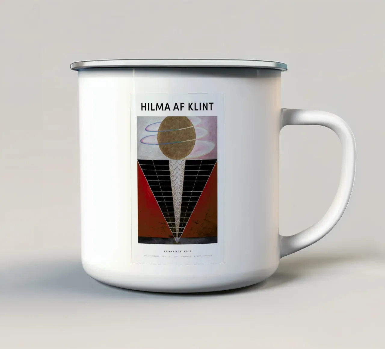 Hilma af Klint - Altarpiece, No. 2 II Emaille Tasse von Vintage by JUNIQE