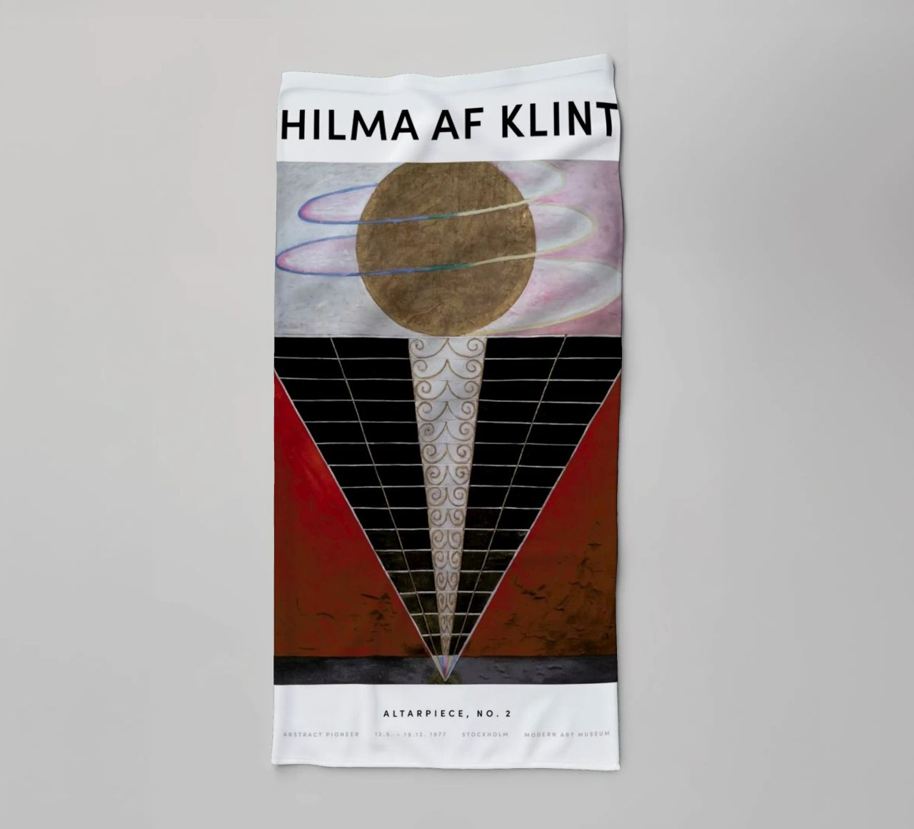 Hilma af Klint - Altarpiece, No. 2 II asciugamano da bagno da Vintage by JUNIQE
