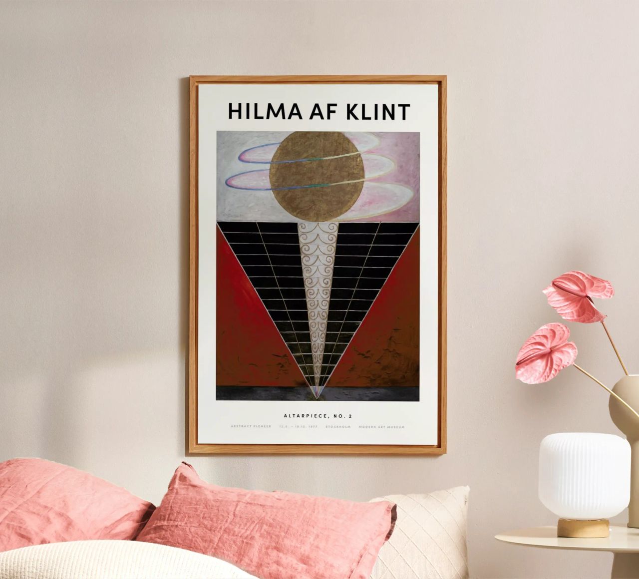Hilma af Klint - Altarpiece, No. 2 II alluminio dibond da Vintage by JUNIQE