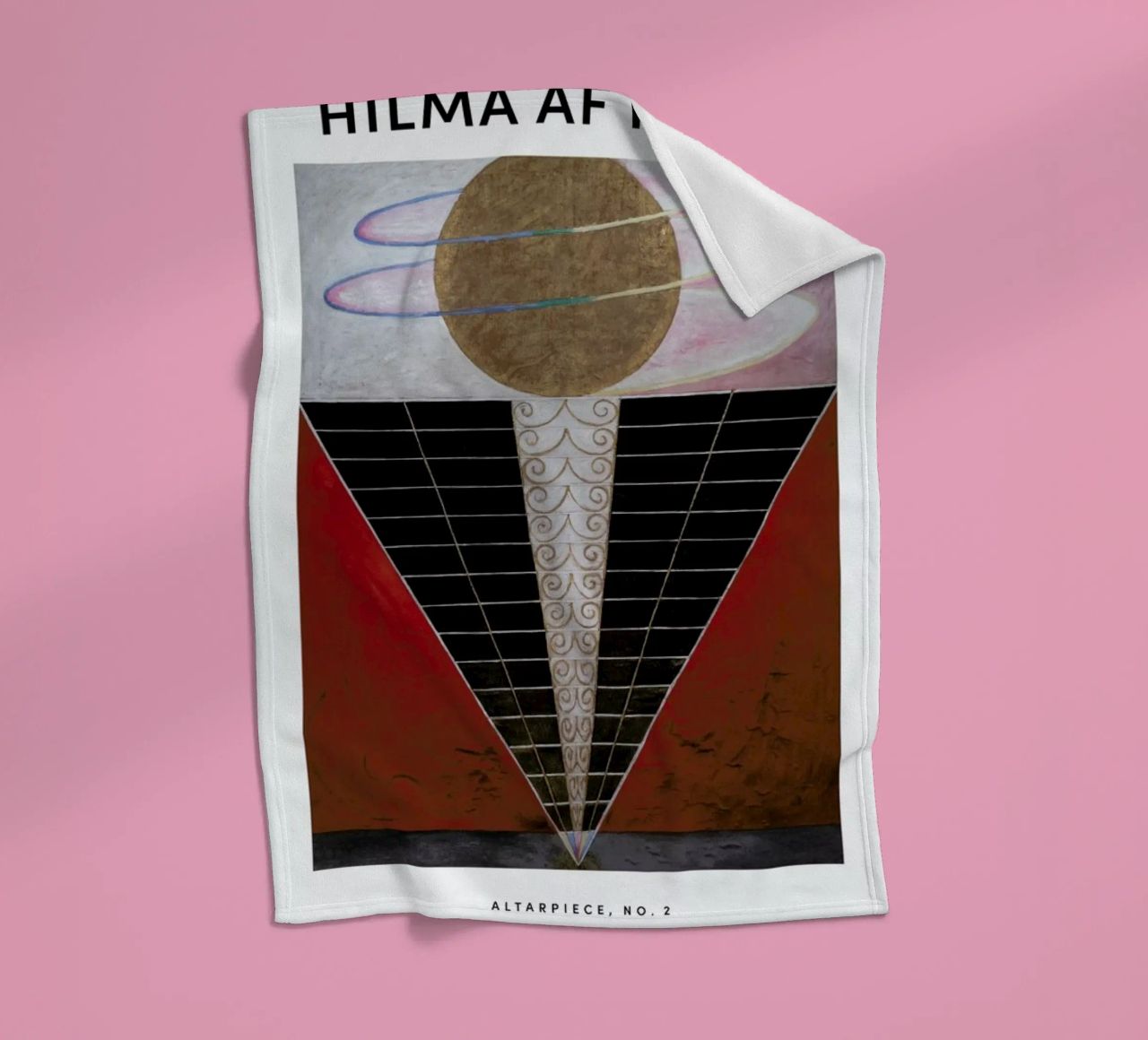 Hilma af Klint - Altarpiece, No. 2 II coperta in pile da Vintage by JUNIQE