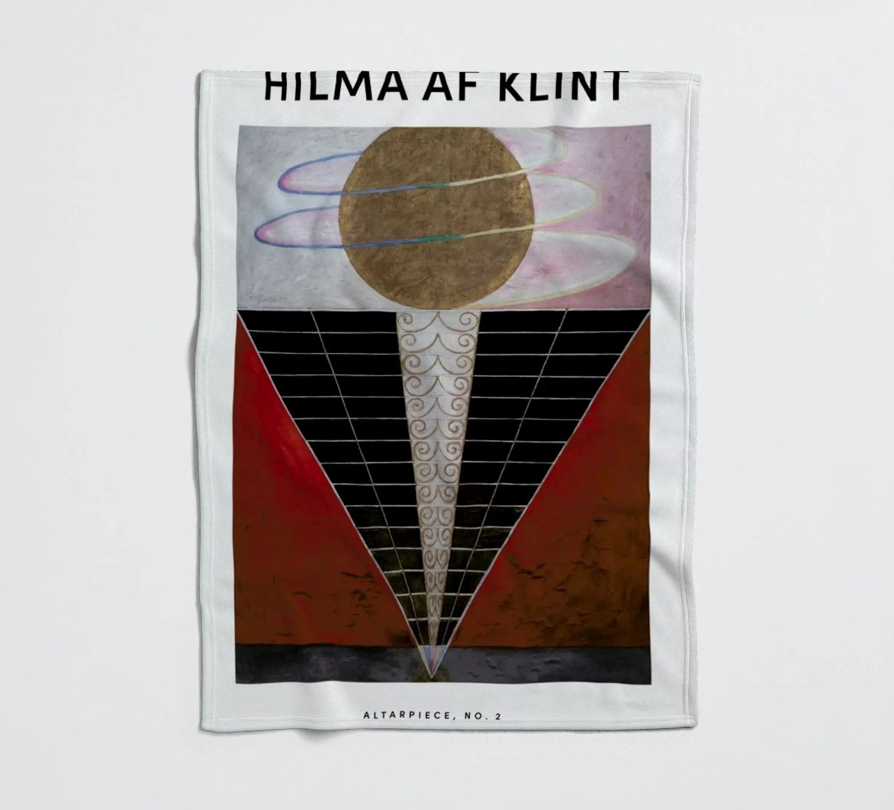 Hilma af Klint - Altarpiece, No. 2 II coperta in pile da Vintage by JUNIQE