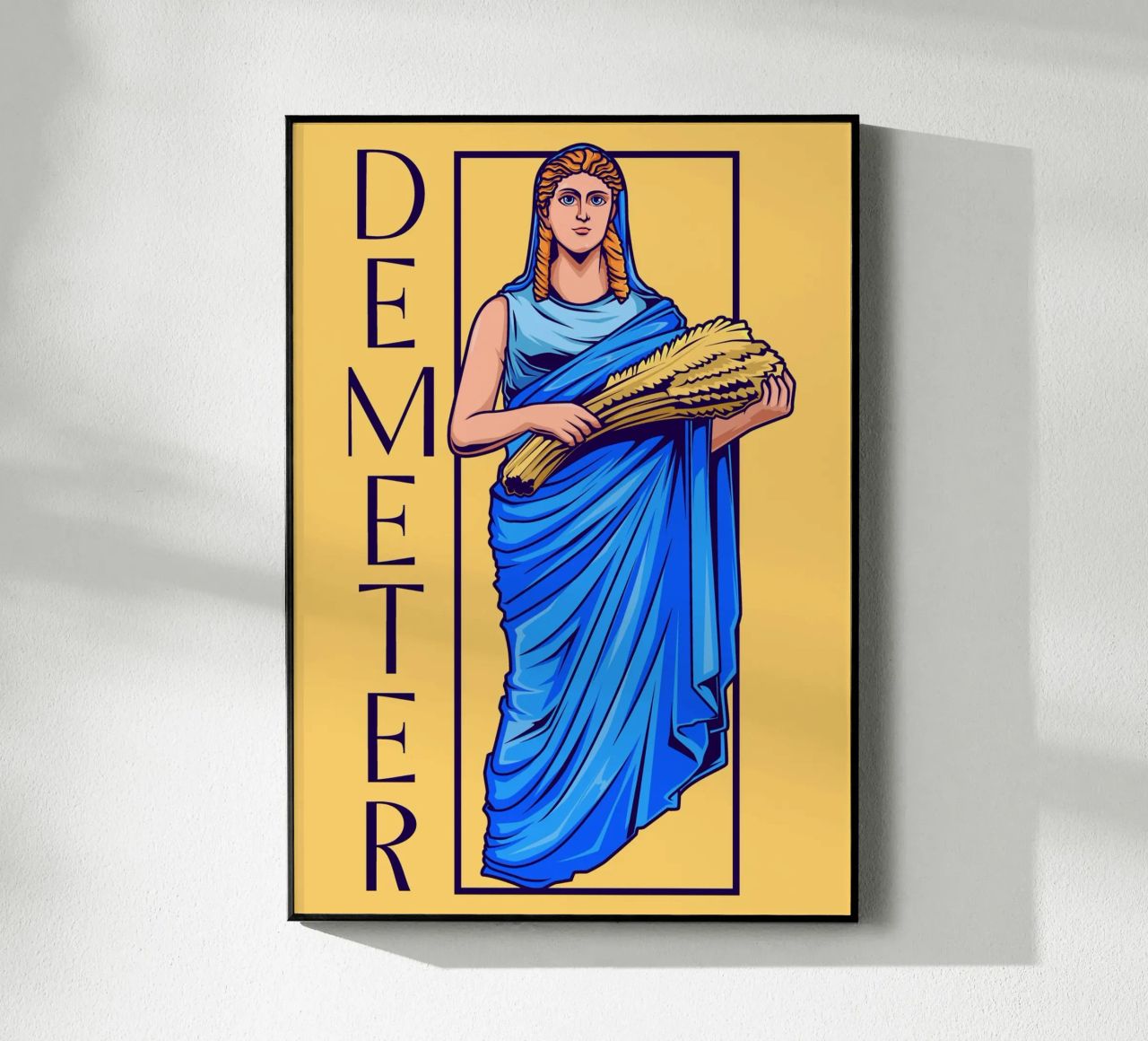 DEMETER - Diosa con haz de trigo metacrilato de pixelbull - medieval art and more