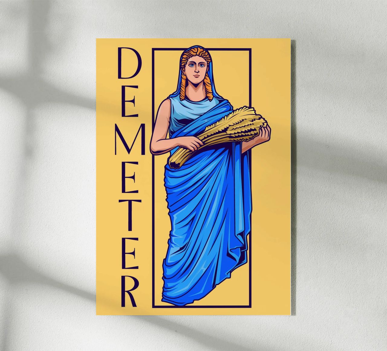 DEMETER - Diosa con haz de trigo metacrilato de pixelbull - medieval art and more