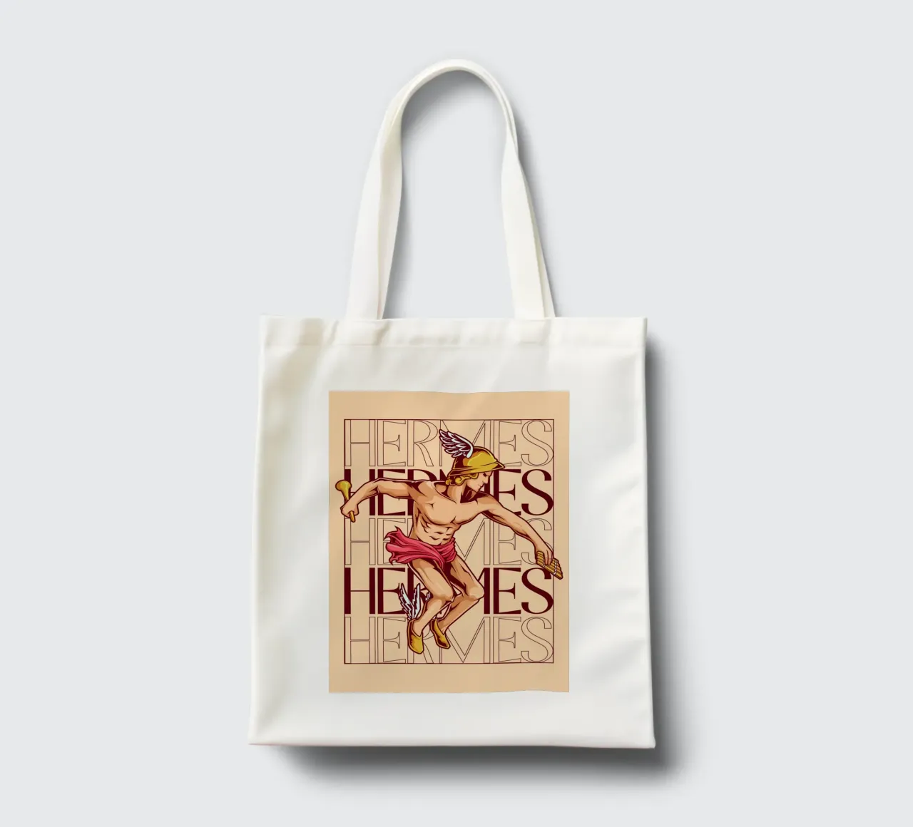 HERMES - messaggero degli dei in movimento borsa in juta da pixelbull - medieval art and more