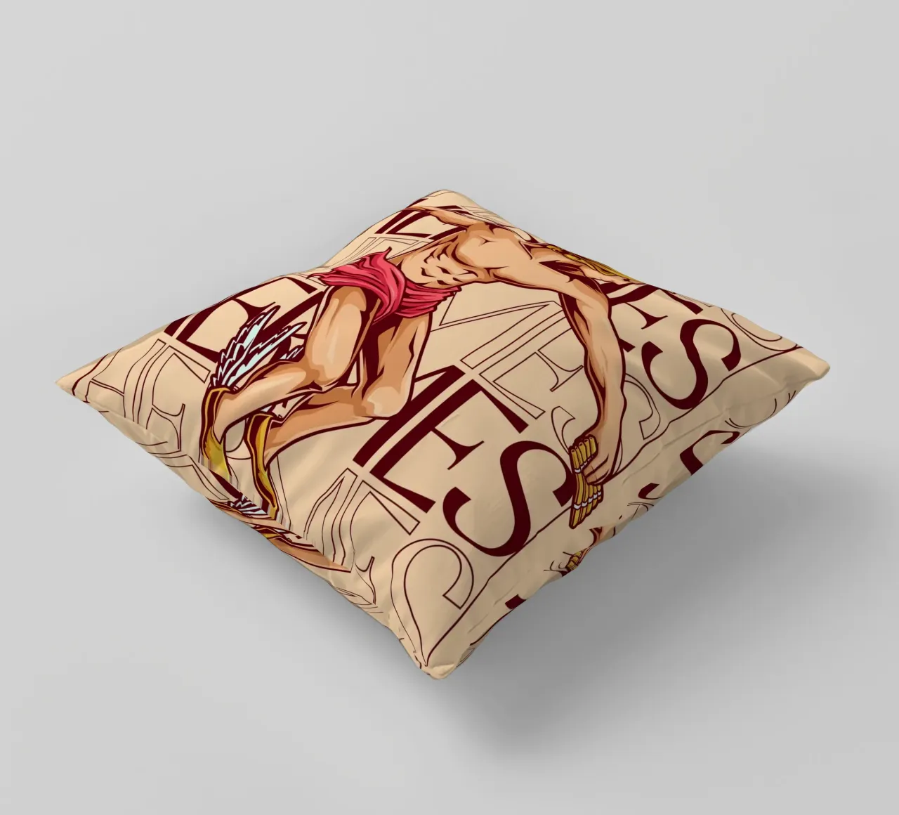 HERMES - messaggero degli dei in movimento cuscino da pixelbull - medieval art and more