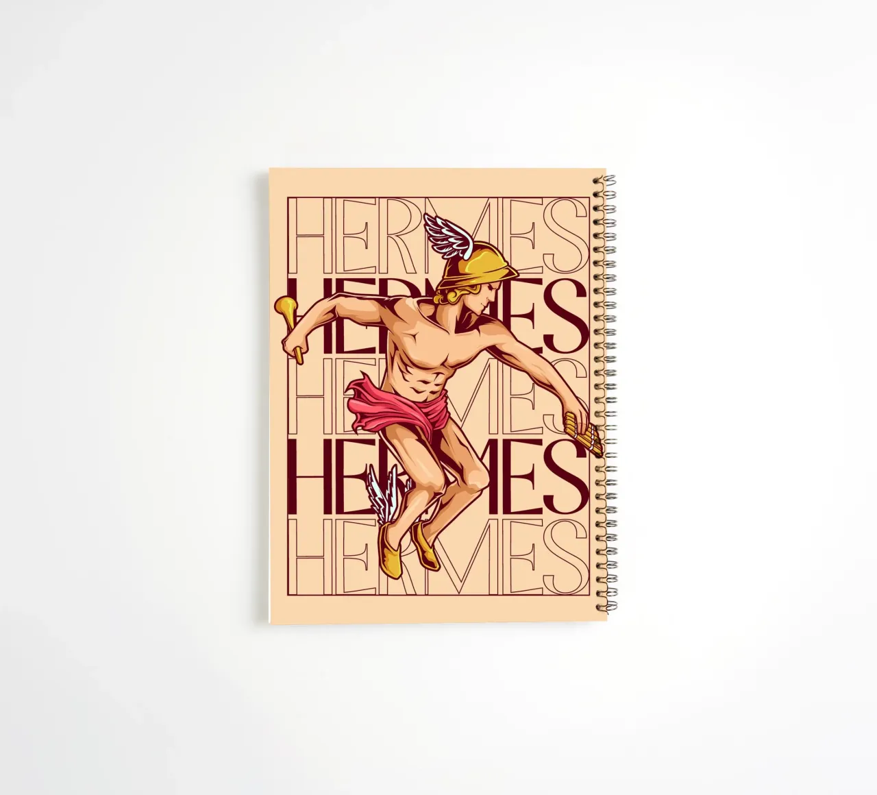 HERMES - messenger of the gods on the move spiral notebook by pixelbull - medieval art and more