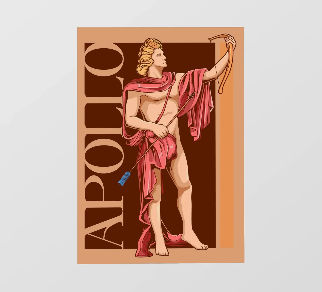 APOLLO - Portatore di archi con una faccia seria telo in pvc da pixelbull - medieval art and more